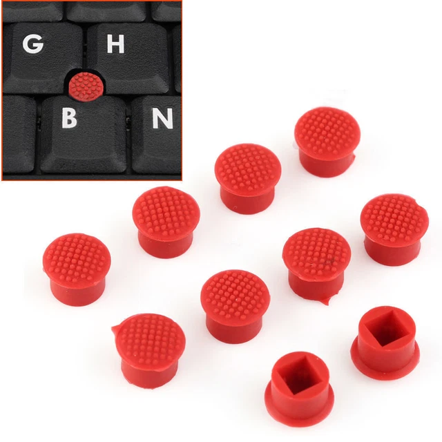 Rubber Trackpoint Mouse 10 X RUBBER Mouse Pointer Trackpoint Red Cap For Ibm Thinkpad Laptop ...