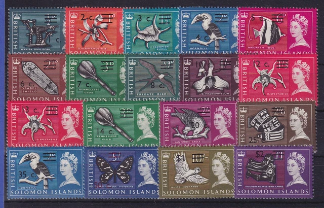 Salomonen 1966 Pflanzen - Tiere - Kunstwerke Mi.-Nr. 136-153 postfrisch **