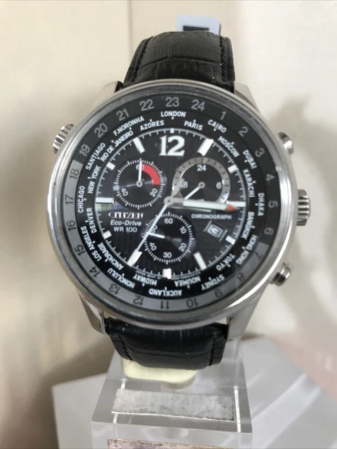 Orologio gc cronografo in vera pelle Uomo