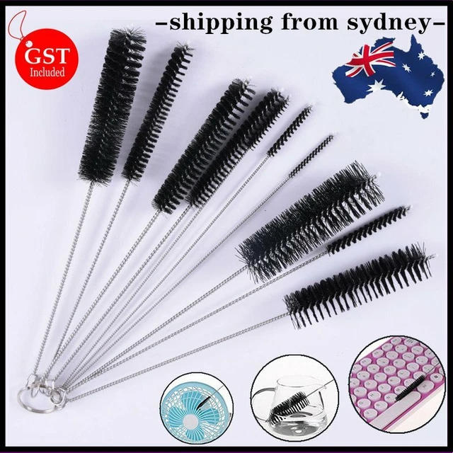 10Pcs Set Bottle Tube Pipe Small Long Cleaning Nylon Straw Brush - Foto 11