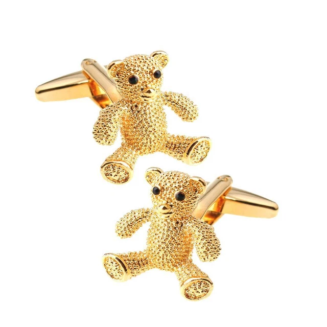 Boutons De Manchette Ours Vintage Pour Hommes Chemise Affaires Fête De Mariage