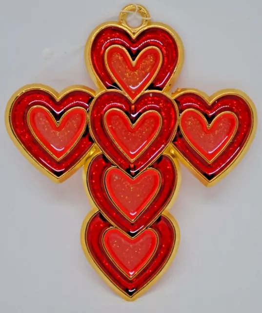 A WHOLE LOT of Hearts ~ vitraux/acrylique/métal Suncatcher ~ 4,5~ NEUF  EUR 7,66 - PicClick FR