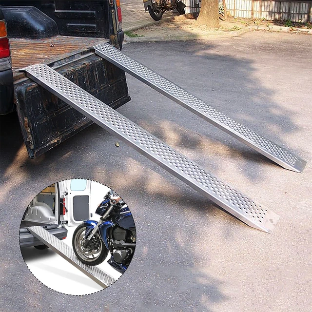 2 pezzi rampa di accesso rampa di carico rampa di sollevamento 400 kg rampa di carico rampa antiscivolo