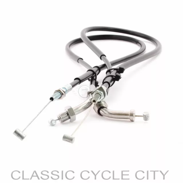 Honda CB 550 Four F-F2 Gaszüge Set Auf/Zu Throttle Cable Kit Open/Close