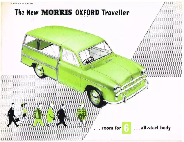 Morris Oxford Series Ii Traveller Original 1954 Factory Uk Sales Brochure