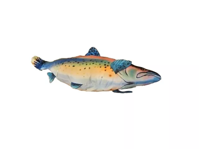 Rainbow Trout Giant Stuffed Plush Body Pillow Treehouse Kids Man Cave Fisherman