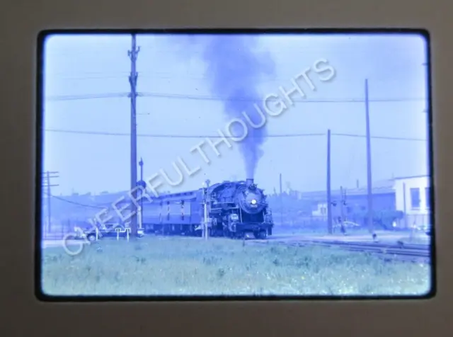 Original '62 Kodachrome Slide B&O Baltimore Ohio 5629 Steam Loco action   38Q61