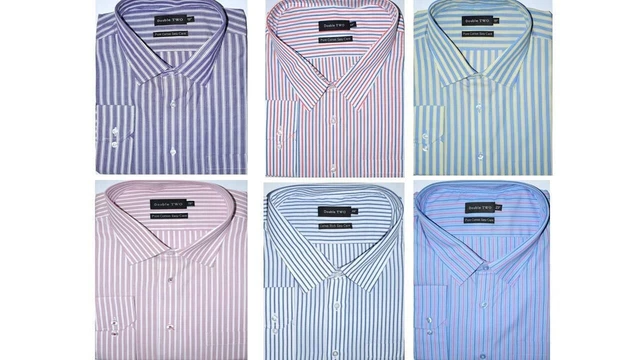 Chemise Nina Ricci Dégriffée Taille XXL - Mauve/gris Clair, Manches Longues, Neuve Sans étiquette