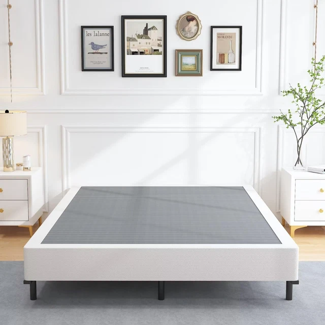 Box-Spring-Queen, 9 Inch Etal Queen Box Spring Only, Heavy Duty Queen