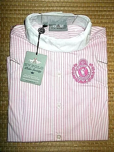 Turnierbluse Reitbluse Mädchen HV POLO weiß rosa  164 Stretch NEU %%% UVP66€ 3