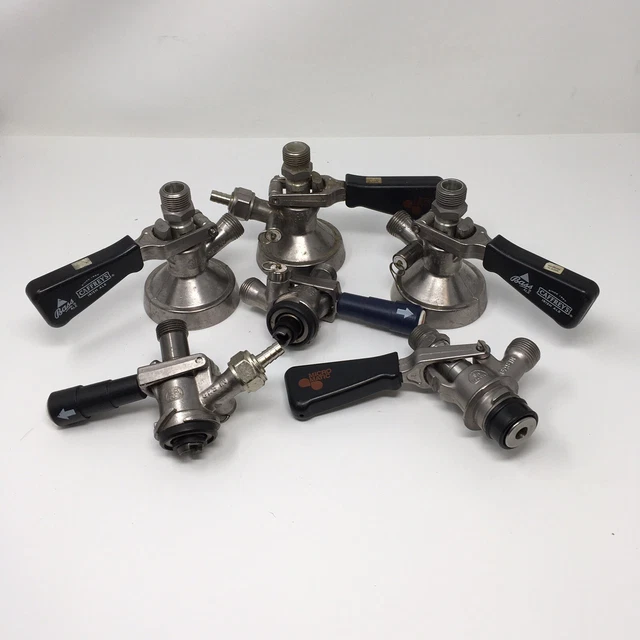 Vintage Micro Matic Beer Keg Coupler Tap Lot of 5 Taps SK184.04 SK184.03