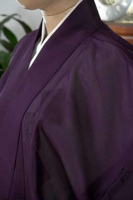Dear Vanilla Japanese Silk Kimono Women's Robe Gown Authentic Japan Vintage Mint 4
