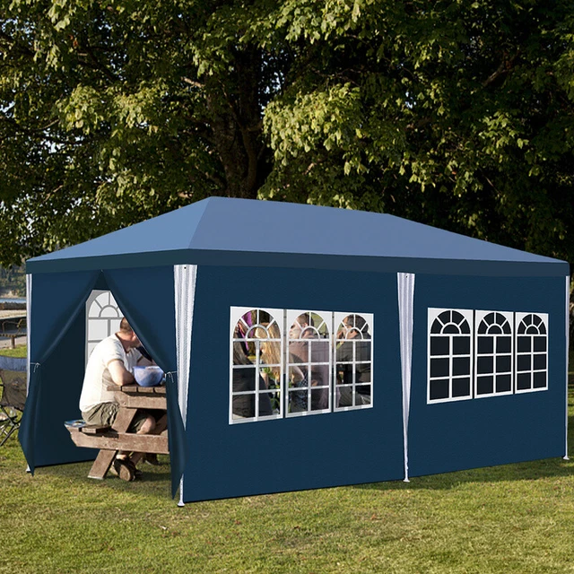 Pavillon Wasserfest Festzelt Terrassenpavillon Partyzelt Sonnenschutz 3x3/3x6m