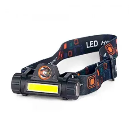 Linterna Frontal de Cabeza luz LED XPE T6 + LED COB Recargable Zoom foco