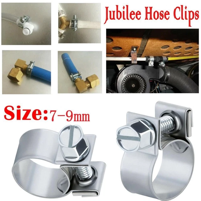 10x mini clip tubo dado e bullone morsetti linea carburante tubo benzina diesel regolabili all'aria 2