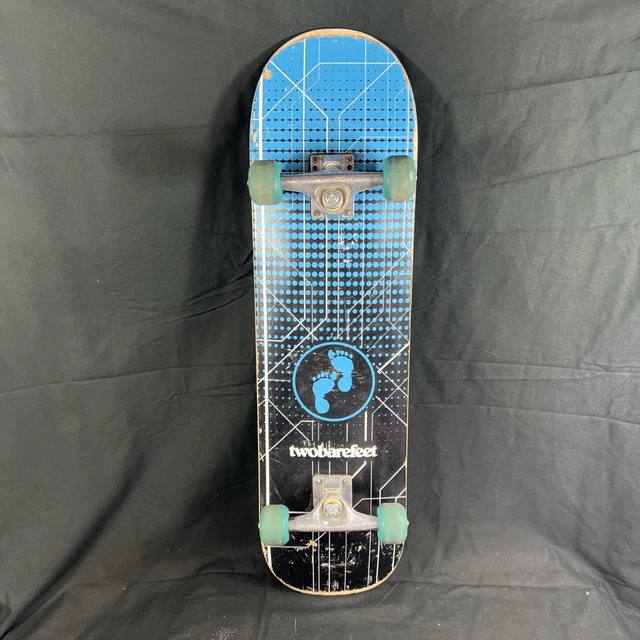 Skateboard Cruiser TwoBareFeet TBF - Pont Noir - Roues Vertes - Old School - Occasion