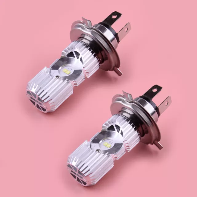 2x H4 HS1 Headlight Bulbs Hi/Low Beam Motorcycle ATV UTV Acc