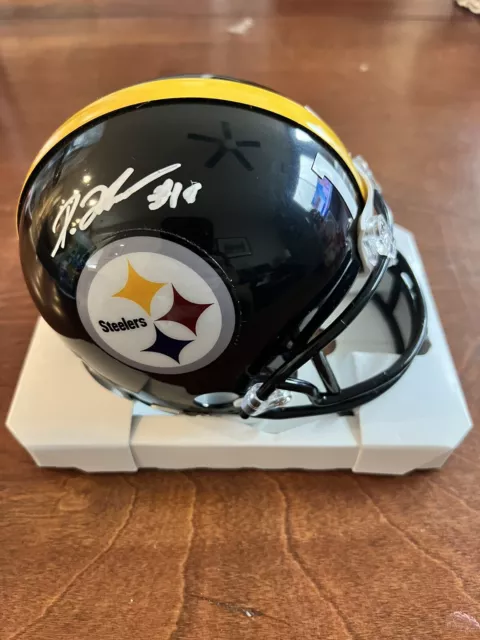 Diontae Johnson Pittsburgh Steelers Autographed Signed Speed Mini-Helmet BAS coa