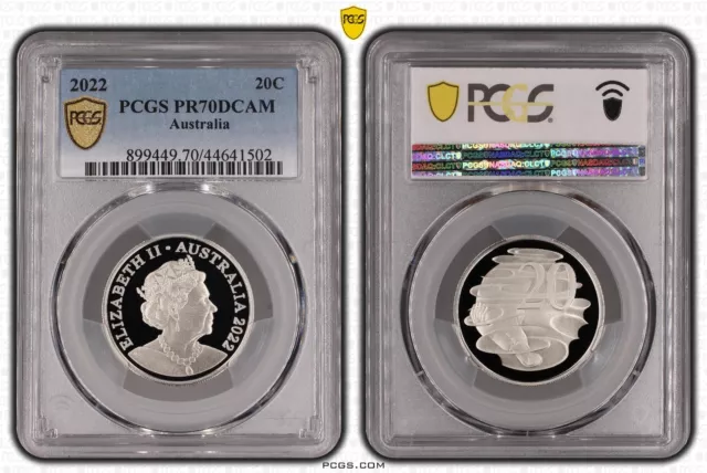 2022 Proof Twenty Cent 20c Australia PCGS PR70DCAM FDC UNC #3772