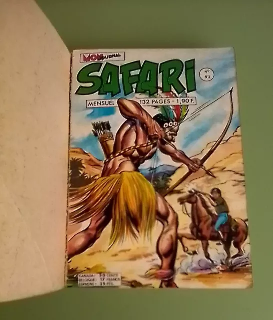 SAFARI Album N°24 contient les N° 93 à 96 Mon Journal 1975 2