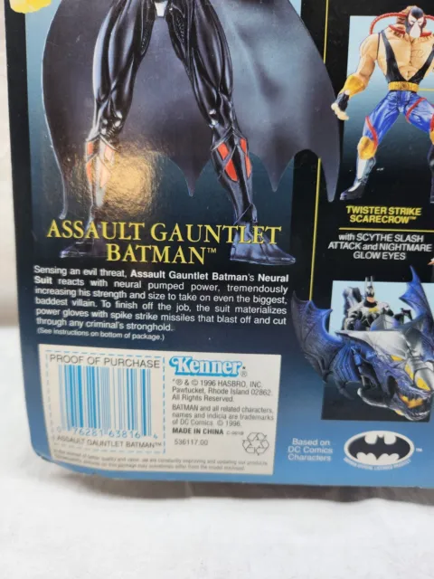1996 Kenner Legends of the Dark Knight Premium Assault Gauntlet Batman Figure 3