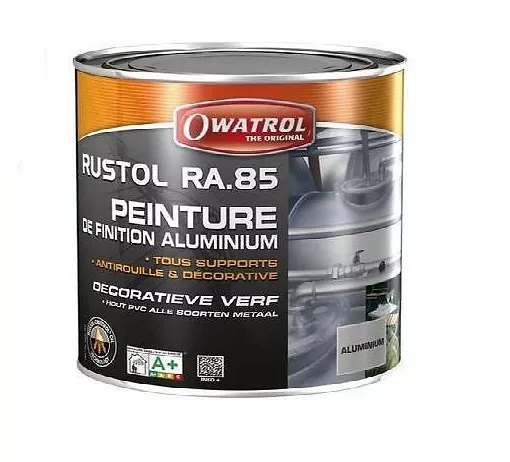 PEINTURE ALUMINIUM ALU RA 85 RUSTOL ISOLANTE RESISTANTE 0.75l