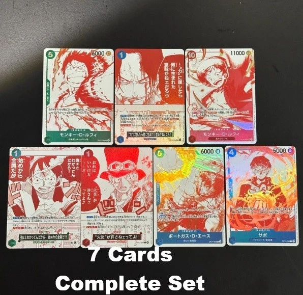 One Piece Card Game Special Goods Set Ace/Sabo/Luffy