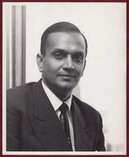 1958 Original Press Photo Chakravarthi Narasimhan Portrait United Nations India