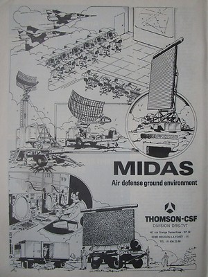 11/1982 PUB THOMSON CSF SIEMENS DEFENSE AERIENNE GROUND TO AIR SICA ORIGINAL AD 
