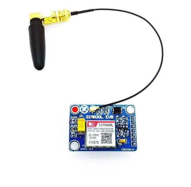 GSM GPRS WIRELESS Module SIM800L Quad-Band Antenna Cable Cap 5V £7.69 ...