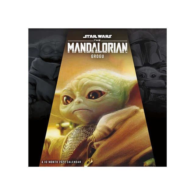 STAR WARS MANDALORIAN 2024 MINI WALL CALENDAR 7x7 BRAND NEW