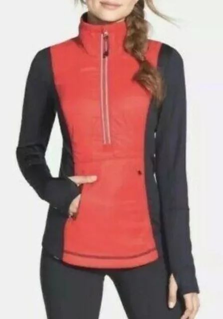 Zella Motion Colorblock Half Zip Puffer Pullover M