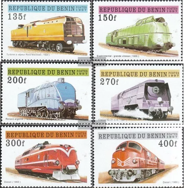 Benin 912-917 unmounted mint / never hinged 1997 Locomotives