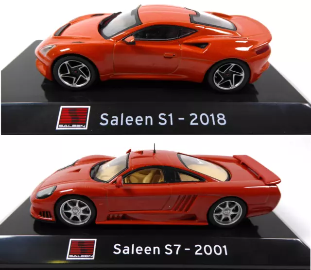 Lot de 2 Voitures de Sport Saleen 1/43 IXO Collection Supercars Diecast SL2