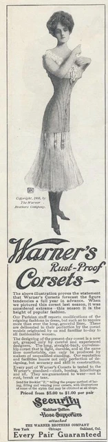 Magazine Ad - 1909 - Warner's Rust-Proof Corsets