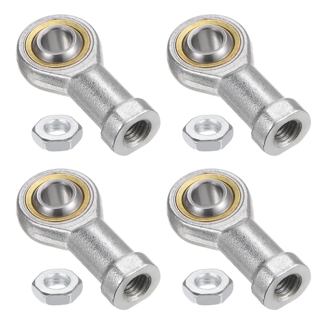 4pcs SI10T/K 10mm Rod End Bearing M10x1.5 Female Left Hand Thread, Cast Iron