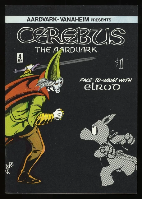Cerebus the Aardvark #4 FN+ 6.5 Elric Spoof Elrod! Dave Sim!! Aardvark-Vanaheim