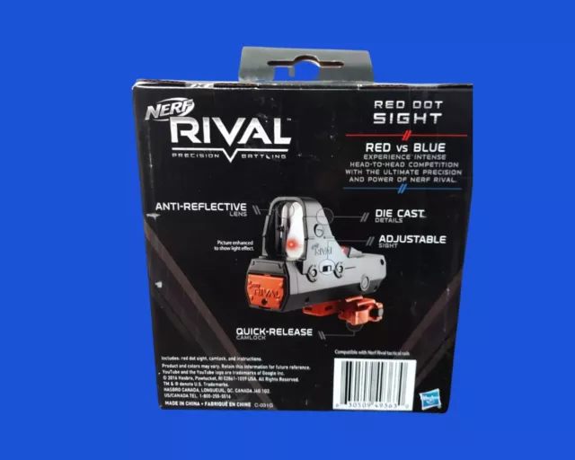 Nerf Rival Red Dot Sight Accessory Rail Attachment Target Tactical Scope TESTED