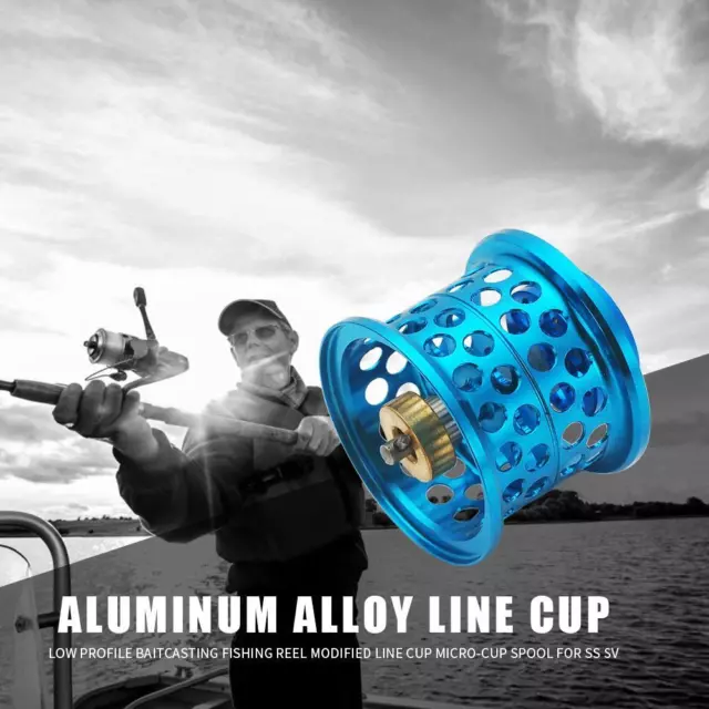 LOW PROFILE CASTING Fishing Reel Modified Line Cup for DAIWA Steez (Blue)  $22.89 - PicClick AU
