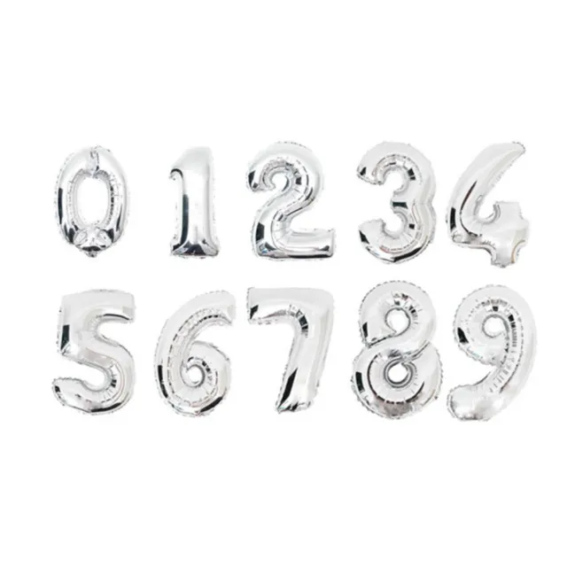 10 pz bomboniere festa numero palloncini digitali alluminio