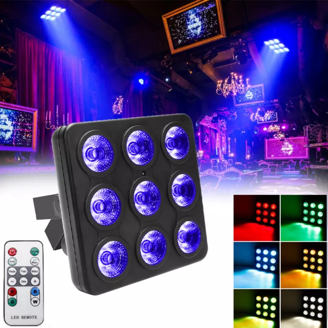 135W 9 LED RGBW Bühnenlicht DMX PAR Can Licht Club Für DJ Disco Party Show