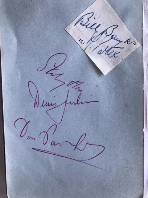 Stirling Moss Dennis Jenkinson 1955 Mille Miglia Mercedes Benz signed autograph