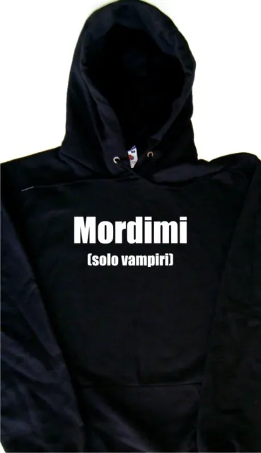 Mordimi (solo vampiri) Felpa con Cappuccio Simpatica
