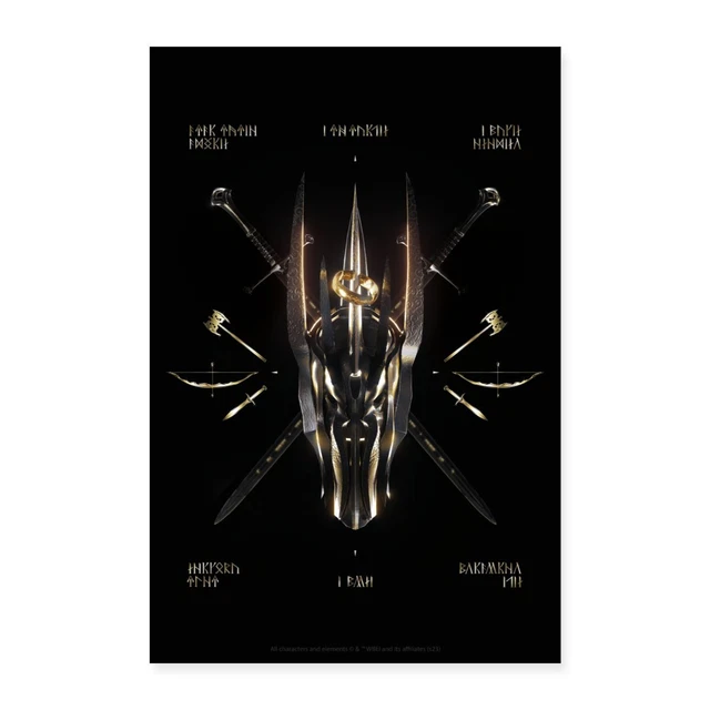 Lord of the Rings Swords Lord Of The Rings Poster 60x90cm, One Size, White