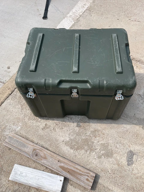 MILITARY Hardigg Pelican Hard Case FIREPROOF WATERPROOF 24"Lx18"Wx16.5"D NO FOAM