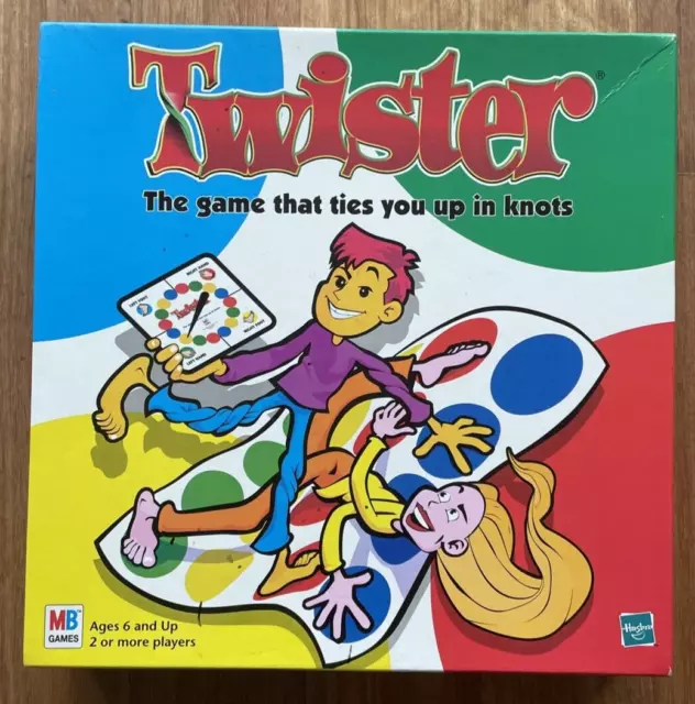 Retro Twister Board Game Milton Bradley 2000 - Complete