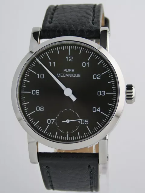 Montre MONO BlackSunray PURE MECANIQUE Type Unitas 6498 SAPHIR single hand watch