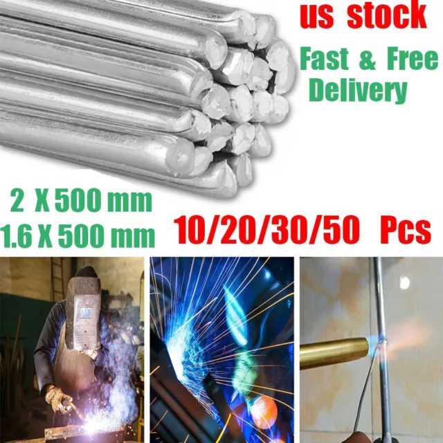 10-50Pc Easy Melt Welding Rods Low Temperature Aluminum Wire Brazing 1.6/2*500mm