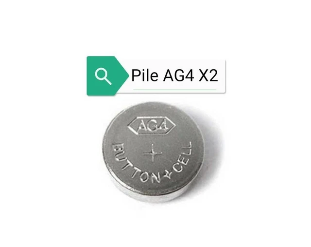 Pile Bouton LR Alcaline 1,5V : AG3 LR41 LR736 392 ( lot de 2, 10