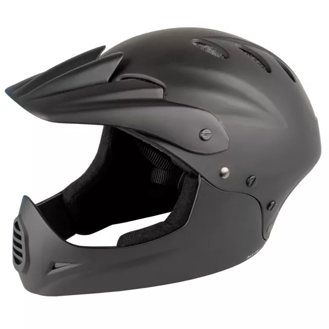 Full Face Helmet MTB DH Enduro Downhill M-WAVE All-In-1 Matt black